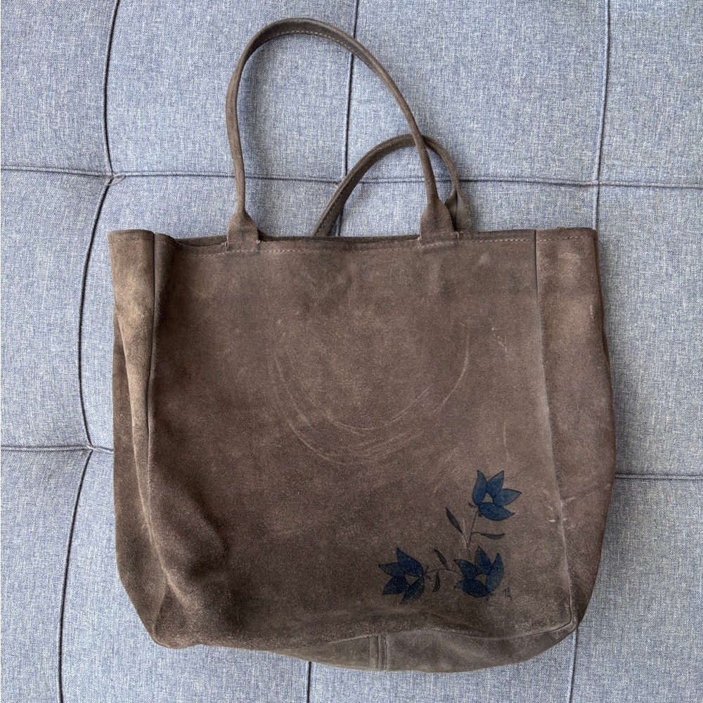 Leather Artisans New York Suede Leather Bag
